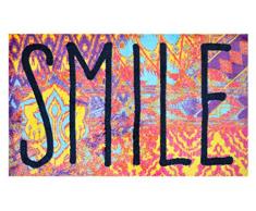 LifeStyle-Mat Designer Fussmatte Haustür – Fussmatten rutschfest und waschbar – Schmutzfangmatte/Fussabstreifer – BUNT 67x110cm