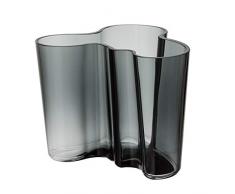 Iittala Alvar Aalto Vasen, Glas, Grau, 12 x 15 x 12 cm