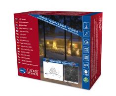 Konstsmide 4623-107 LED Hightech System Erweiterung / Lichternetz / für Außen (IP44) / 208 warm weiße Dioden / schwarzes Softkabel