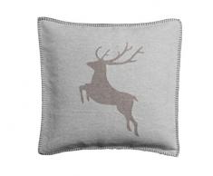 David Fussenegger Kissenhülle Sylt Hirsch hellgrau 50 x 50 cm 8709/97