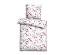 biberna 0076057 Single-Jersey Bettwäsche Garnitur mit Kopfkissenbezug (Baumwolle) 1x 135x200 cm + 1x 80x80 cm, gelb