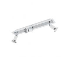 EGLO SARRIA Spot, Stahl, Deckenleuchte 3-flammig, 15 W, weiss, chrom