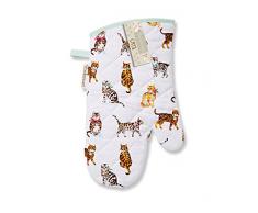 Cooksmart Topflappen mit Katzen - Motiv, Mehrfarbig