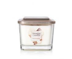 Yankee Candle Elevation Kollektion mit Plattformdeckel Mittelgroße quadratische Duftkerze mit 3 Dochten, Sweet Frosting