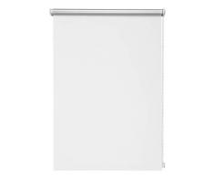 Thermo-Rollo Weiß 90x210 cm ohne Bohren Verdunkelungsrollo Seitenzugrollo Klemmrollo Blackout Silberbeschichtung