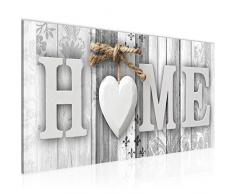 Runa Art Bilder Home Holz Bretter Wandbild Vlies - Leinwand Bild XXL Format Wandbilder Wohnzimmer Wohnung Deko Kunstdrucke Grau 1 Teilig - Made IN Germany - Fertig zum Aufhängen 503312c