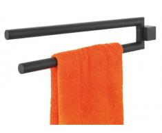 Tiger 248730746 Nomad Handtuchhalter 2-armig, Edelstahl pulverbeschichtet, schwarz