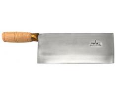 JADE TEMPLE 17050 Hackmesser mit Holzgriff, Edelstahl,silber 3 x 21 x 9.8 cm