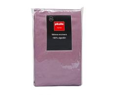 Pikolin Home - Bettlaken, 100% Baumwolle, 270 x 270 cm, Bett 180, lila