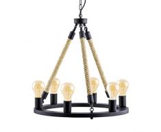 EGLO FINDLAY Hängeleuchte, Stahl, 60 W, schwarz