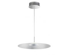 WOFI Pendelleuchte, Aluminium, Integriert, 15 W, Chrom, 49 x 49 x 150 cm