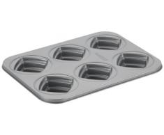 Städter CB53609 Cake Boss Backform für quadratische Küchlein, Antihaftbeschichtet, grau, 35 x 27 x 5 cm,