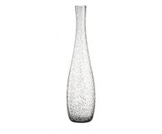 Leonardo Vase Giardino, handgefertigte Deko-Vase passend zum Landhausstil, Blumen-Vase in grauem Farbton, 60-cm, 034912