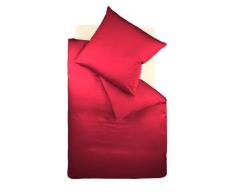 Fleuresse 9200 colours Interlock Jersey Bettwäsche aus 100% Baumwolle, Oekotex Standard 100, 135 x 200 cm, bodeaux-rot