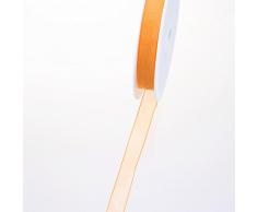 Deko und Band 53736 - Organzaband mit Webkante - 15mm 50m col. 32 apricot - 53736-15-50-32