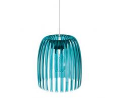 koziol Pendelleuchte Josephine M, Kunststoff, transparent petrol, 31,3 x 31,3 x 35 cm