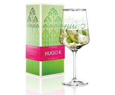 RITZENHOFF Hugo R. Hugo-Glas, Aperitif-Glas von Sabine Röhse, aus Kristallglas, 600 ml, mit edlen Platinanteilen