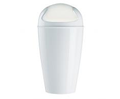 koziol 5773525 Del Xl Schwingdeckeleimer 30 L, Plastik, weiß, 34 x 34 x 64.8 cm