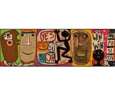 Wash+Dry Fußmatte Völkl-Fischer - Think Positiv 60x180 cm