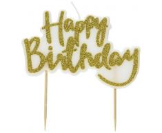 Ginger Ray pm-947 Pick und Mix Folie Metallic Papier Party Trinkhalme (20 Pack), Gold Tortenaufsatz gold