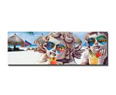 Visario 5718 Bild auf Leinwand Engel fertig gerahmte einteilig Teile Marke original, 120 x 40 cm