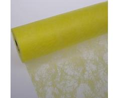 Deko AS GmbH Sizoflor Tischband gelb 20 cm Rolle 25 Meter 60 010-R