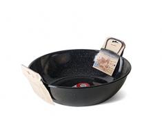 Garcima 5020003 Bratpfanne mit Griffen emailliert 28 cm Schwarz