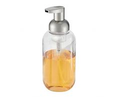 iDesign Duo Schaumseifenspender, Seifenspender aus Kunststoff, durchsichtig/mattsilberfarben