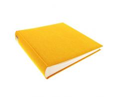 Goldbuch Fotoalbum, Summertime, 25 x 25 cm, 60 weiße Seiten mit Pergamin-Trennblättern, Leinen, Gelb, 24705