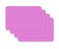 Venilia Tischset Platzset für Esszimmer Uni Fuchsia Pink 4er Set abwischbar Polypropylen, lebensmittelecht, 45 x 30 cm, 4 Stück, 59037