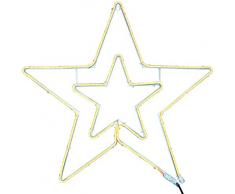 LED-Silhouette NeonFlex Stern, ca. 56 x 54 cm, 2 seitig, 300 warmwhite LED, Outdoor