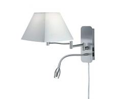 Trio Leuchten Wandleuchte, Metall, E14, Nickel Matt, 40 x 20 x 27.1 cm