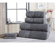 Rapport Handtuch-Set, Grau, 6-teilig