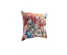 Picanova – Flowery Rest 40x40cm – Premium Zierkissen Mit Füllung – Deko Für Wohn- Oder Kinderzimmer Mit Motivauswahl – Anime Kollektion Design Von Emperpep