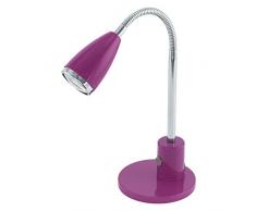EGLO FOX Tischleuchte, Stahl, GU10, 3 W, purple, chrom
