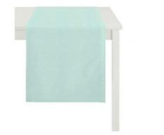 APELT 4362_50x160_14 Tischläufer Uni Rips, türkis