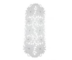 Bellanda Tischläufer, Polyester, weiß, 30x75 cm