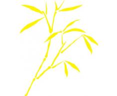 INDIGOS 4051095041696 Wandtattoo w335 Schilf Gras Wandauskleber in 3 Größen, 120 x 97 cm, gelb