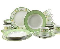 Creatable Kombiservice 30 teilig, Porzellan, Mehrfarbig, TLG