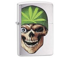 Zippo Skull Beanie Design Feuerzeug, Silber, One Size
