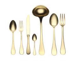 Mepra SPA 1097VI22051 Besteckgarnitur, Design Vintage Oro, 51-teilig