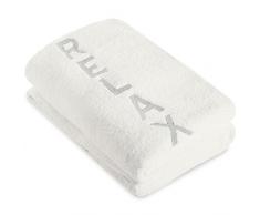 CelinaTex New-Well Saunatuch 80 x 200 cm weiß Baumwolle Frottee