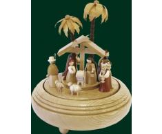 Spieluhr Richard Glässer Spieldose Christi Geburt Natur, 18er Spielwerk Stille Nacht, 08355
