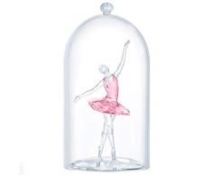 Swarovski Ballerina unter Glasglocke Figurine, Kristall, Mehrfarbig hell, 10,1 x 6,9 x 6,9 cm