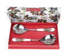 The Holly & Ivy Salatbesteck, Mehrfarbig, Set von 2