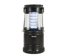 Arcas 30720007 LED Camping Laterne, 30 LED, schwarz