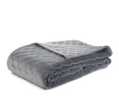 Gözze Wohn- und Kuscheldecke, Doppellagig verarbeitete Wendedecke, Gesteppt, 150 x 200 cm, Silber, 40123-90-150200