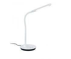 Trio Leuchten 527090131 Polo A+, LED Tischleuchte, Kunststoff, 5 Watt, Integriert, Weiß, 40 x 16.4 x 41 cm