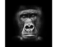 Pro-Art GLA1177ZE Wandbild Glas-Art Gorilla, schwarz