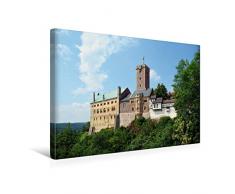 Premium Textil-Leinwand 45 x 30 cm Quer-Format Die Wartburg bei Eisenach | Wandbild, HD-Bild auf Keilrahmen, Fertigbild auf hochwertigem Vlies, Leinwanddruck von Wolfgang Gerstner